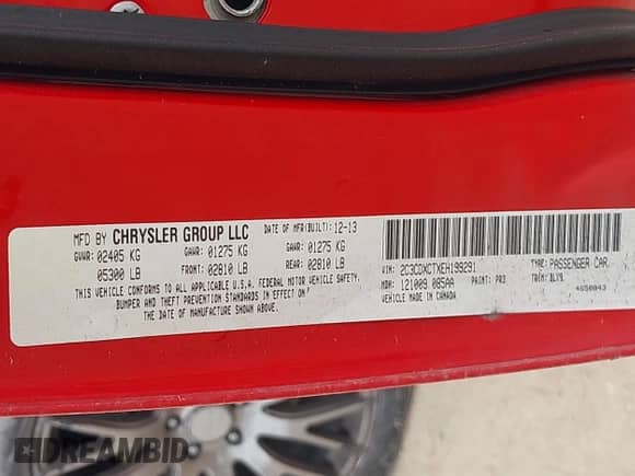 ✅ 2014 Dodge Charger RT • VIN: 2C3CDXCTXEH199291 • Lot: 41591362. Listed on IAAI with 113,452 mi. Free auction sales archive from the USA and detailed vehicle history report at DreamBid. Image 9.