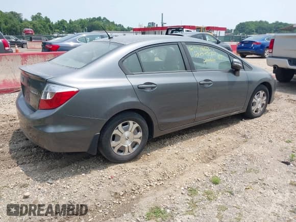 ✅ 2012 Honda Civic • VIN: JHMFB4F20CS007090 • Lot: 42441603. Wystawiony na IAAI z przebiegiem 286 751 mil. Bezpłatny archiwum sprzedaży aukcyjnych z USA i szczegółowy raport historii pojazdu na DreamBid. Zdjęcie 4.