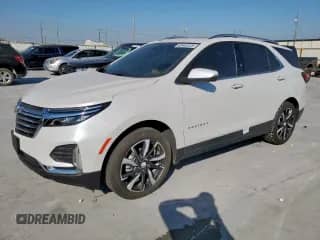 2023 Chevrolet Equinox Premier с VIN 3GNAXNEGXPL151919, выставлен на аукционе Copart как лот 82445125 с пробегом 32 793 миль миль и Списание • Salvage title. История ставок и продаж доступна на DreamBid. Изображение 1.