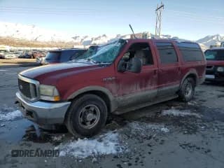 ✅ 2002 Ford Excursion Limited • VIN: 1FMNU42F22ED63582 • Лот: 87511635. Опубликован ранее на Copart с пробегом 384 594 миль. Бесплатный доступ к архиву аукционных продаж из США и подробный отчёт об истории автомобиля на DreamBid. Изображение 1.