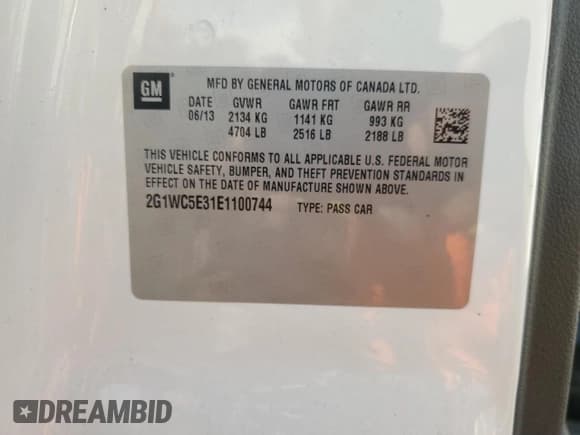 ✅ 2014 Chevrolet Impala LTZ • VIN: 2G1WC5E31E1100744 • Лот: 79322744. Опубликован ранее на Copart с пробегом 92 510 миль. Бесплатный доступ к архиву аукционных продаж из США и подробный отчёт об истории автомобиля на DreamBid. Изображение 12.