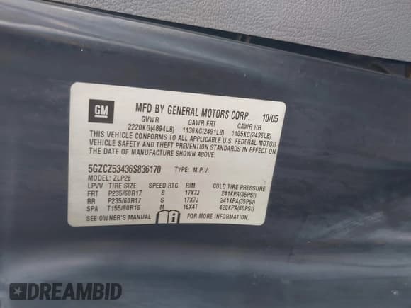 ✅ 2006 Saturn VUE • VIN: 5GZCZ53436S836170 • Lot: 42690017. Wystawiony na IAAI z przebiegiem 150 162 mil. Bezpłatny archiwum sprzedaży aukcyjnych z USA i szczegółowy raport historii pojazdu na DreamBid. Zdjęcie 9.
