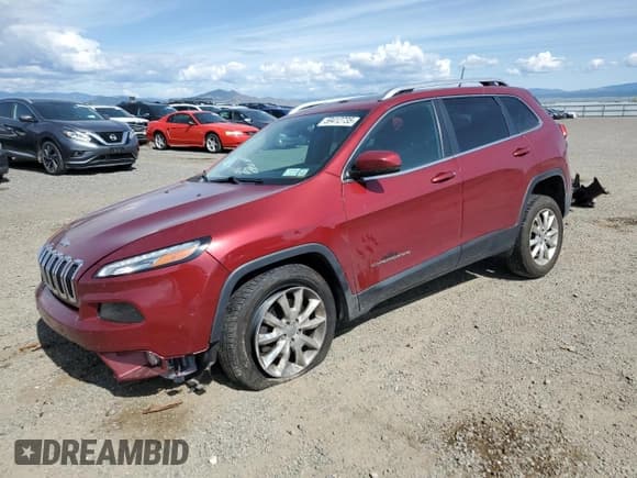 ✅ 2015 Jeep Cherokee Limited • VIN: 1C4PJMDS0FW646093 • Lot: 59412735. Listed on Copart with 162,104 mi. Free auction sales archive from the USA and detailed vehicle history report at DreamBid. Image 1.