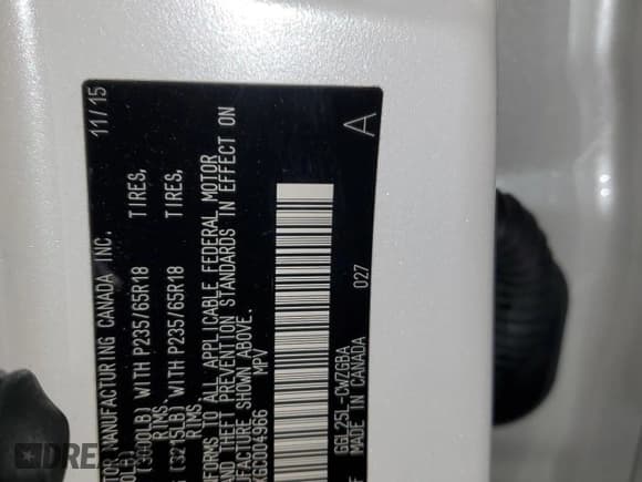 ✅ 2016 Lexus RX 350 • VIN: 2T2BZMCAXGC004966 • Lot: 70687205. Wystawiony na Copart z przebiegiem 44 191 mil. Bezpłatny archiwum sprzedaży aukcyjnych z USA i szczegółowy raport historii pojazdu na DreamBid. Zdjęcie 14.