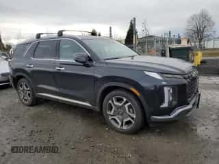 2023 Hyundai Palisade Limited z VIN KM8R5DGE7PU515299, wystawiony jako Copart lot #73589352 z przebiegiem 1 520 mil mil oraz . Historia ofert i sprzedaży dostępna na DreamBid. Obrazek 4.