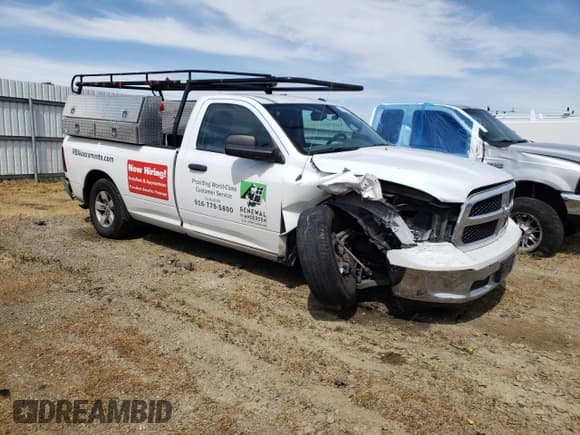 ✅ 2020 Ram 1500 Tradesman • VIN: 3C6JR6DG8LG169016 • Lot: 57226165. Listed on Copart with 148,266 mi. Free auction sales archive from the USA and detailed vehicle history report at DreamBid. Image 4.