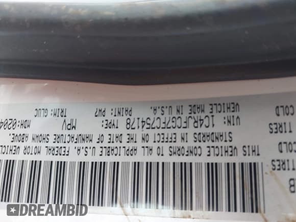 ✅ 2015 Jeep Grand Cherokee Overland • VIN: 1C4RJFCG7FC754178 • Lot: 41554947. Listed on IAAI with 164,413 mi. Free auction sales archive from the USA and detailed vehicle history report at DreamBid. Image 9.