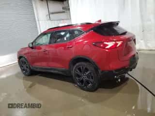 2019 Chevrolet Blazer RS with VIN 3GNKBJRS2KS684808, listed as a Copart auction lot 71349314 with 63,641 mi miles and Salvage title. Bid and sale history available at DreamBid. Image 2.