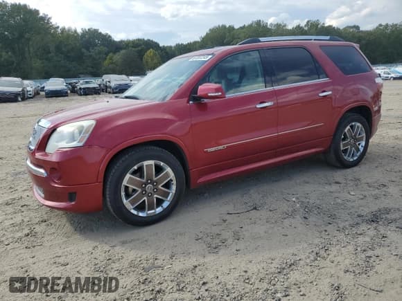 ✅ 2012 GMC Acadia Denali • VIN: 1GKKRTED9CJ404395 • Lot: 87207245. Listed on Copart with 214,958 mi. Free auction sales archive from the USA and detailed vehicle history report at DreamBid. Image 1.