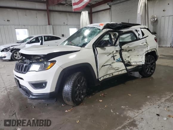 ✅ 2021 Jeep Compass 80th Anniversary • VIN: 3C4NJDEBXMT537049 • Lot: 93045425. Listed on Copart with Not provided. Free auction sales archive from the USA and detailed vehicle history report at DreamBid. Image 1.