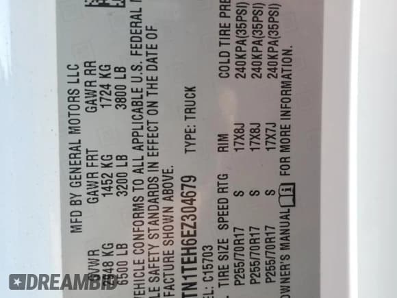 ✅ 2014 GMC Sierra 1500 • VIN: 1GTN1TEH6EZ304679 • Лот: 65566775. Опубликован ранее на Copart с пробегом 73 860 миль. Бесплатный доступ к архиву аукционных продаж из США и подробный отчёт об истории автомобиля на DreamBid. Изображение 12.