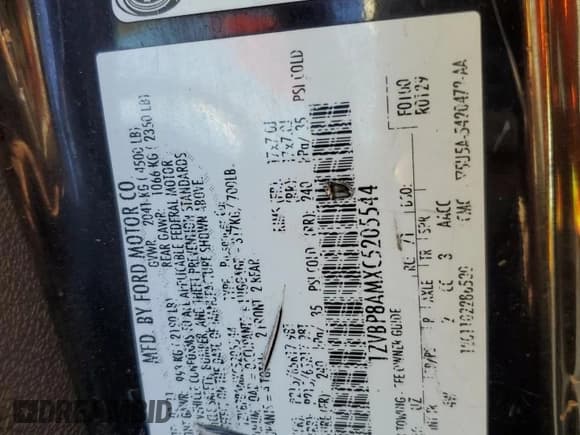 ✅ 2012 Ford Mustang Premium • VIN: 1ZVBP8AMXC5205544 • Lot: 91393035. Listed on Copart with 232,219 mi. Free auction sales archive from the USA and detailed vehicle history report at DreamBid. Image 12.