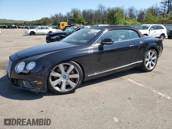 ✅ 2013 Bentley Continental GT • VIN: SCBGR3ZA0DC080246 • Lot: 58498655. Listed on Copart with 43,601 mi. Free auction sales archive from the USA and detailed vehicle history report at DreamBid. Image 1.
