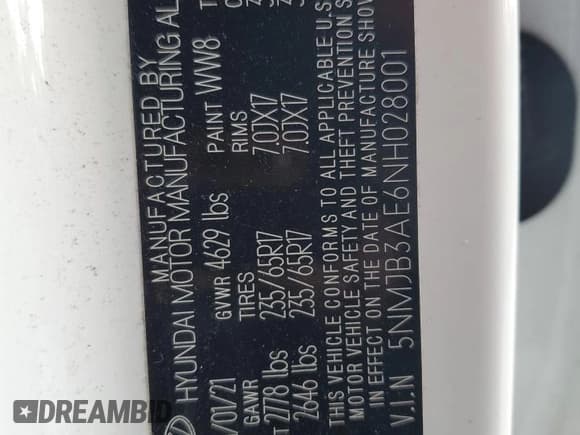 ✅ 2022 Hyundai Tucson SEL • VIN: 5NMJB3AE6NH028001 • Lot: 77929604. Wystawiony na Copart z przebiegiem 37 037 mil. Bezpłatny archiwum sprzedaży aukcyjnych z USA i szczegółowy raport historii pojazdu na DreamBid. Zdjęcie 13.