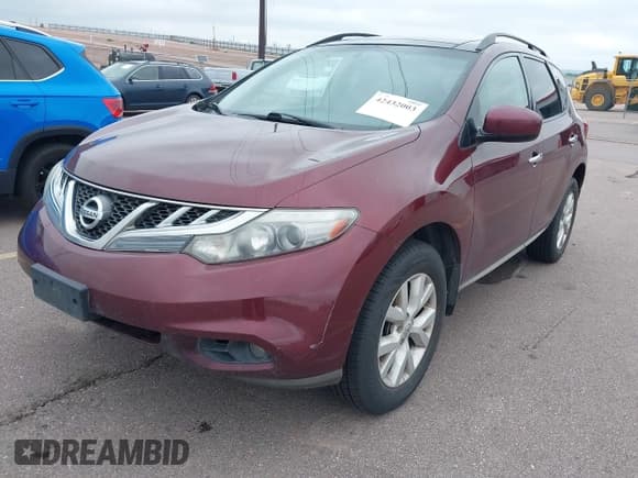 ✅ 2012 Nissan Murano SV • VIN: JN8AZ1MW3CW203582 • Lot: 42432003. Wystawiony na IAAI z przebiegiem 170 285 mil. Bezpłatny archiwum sprzedaży aukcyjnych z USA i szczegółowy raport historii pojazdu na DreamBid. Zdjęcie 2.