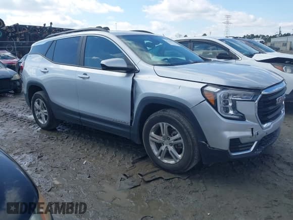✅ 2022 GMC Terrain SLE • VIN: 3GKALMEV2NL202036 • Lot: 41622977. Listed on IAAI with 43,313 mi. Free auction sales archive from the USA and detailed vehicle history report at DreamBid. Image 1.