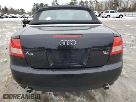 ✅ 2006 Audi A4 3.0L • VIN: WAUDT48H66K006003 • Lot: 44491855. Listed on Copart with 68,668 mi. Free auction sales archive from the USA and detailed vehicle history report at DreamBid. Image 6.