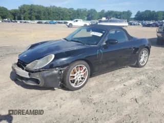 ✅ 2003 Porsche Boxster S • VIN: WP0CB29853U661354 • Lot: 57971535. Listed on Copart with 62,253 mi. Free auction sales archive from the USA and detailed vehicle history report at DreamBid. Image 1.