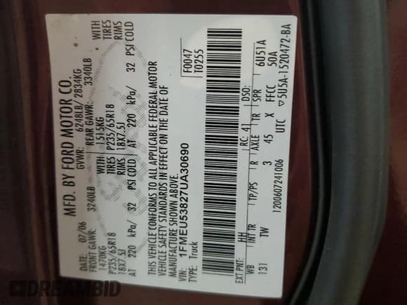 ✅ 2007 Ford Explorer Sport Trac Limited • VIN: 1FMEU53827UA30690 • Lot: 66818835. Wystawiony na Copart z przebiegiem Nie podano. Bezpłatny archiwum sprzedaży aukcyjnych z USA i szczegółowy raport historii pojazdu na DreamBid. Zdjęcie 14.