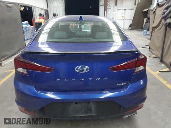 ✅ 2019 Hyundai Elantra Sport • VIN: KMHD04LB7KU835283 • Lot: 43320865. Listed on IAAI with 42,546 mi. Free auction sales archive from the USA and detailed vehicle history report at DreamBid. Image 16.
