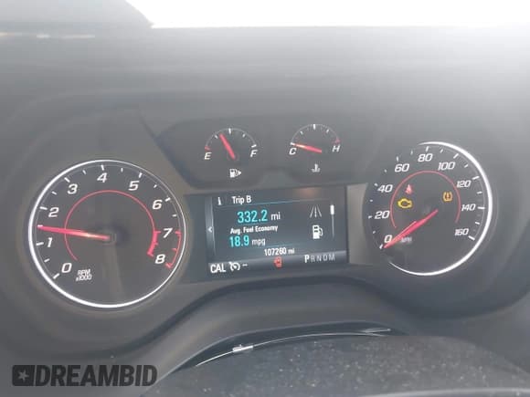 ✅ 2017 Chevrolet Camaro 1LT • VIN: 1G1FB1RX4H0115831 • Lot: 43622231. Listed on IAAI with 107,260 mi. Free auction sales archive from the USA and detailed vehicle history report at DreamBid. Image 7.