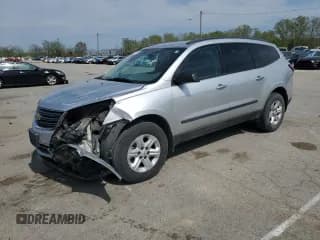 ✅ 2015 Chevrolet Traverse LS • VIN: 1GNKRFED7FJ340060 • Lot: 53811825. Wystawiony na Copart z przebiegiem 77 757 mil. Bezpłatny archiwum sprzedaży aukcyjnych z USA i szczegółowy raport historii pojazdu na DreamBid. Zdjęcie 1.