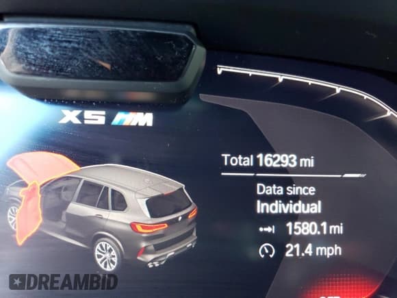 ✅ 2022 BMW X5 M • VIN: 5YMJU0C09N9K23281 • Lot: 70978304. Wystawiony na Copart z przebiegiem 16 293 mil. Bezpłatny archiwum sprzedaży aukcyjnych z USA i szczegółowy raport historii pojazdu na DreamBid. Zdjęcie 9.