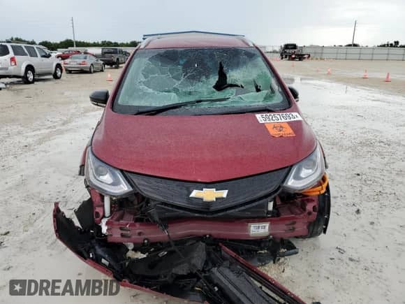 2020 Chevrolet Bolt EV Premier with VIN 1G1FZ6S08L4115063, listed as a Copart auction lot 59257693 with Not provided miles and . Bid and sale history available at DreamBid. Image 5.