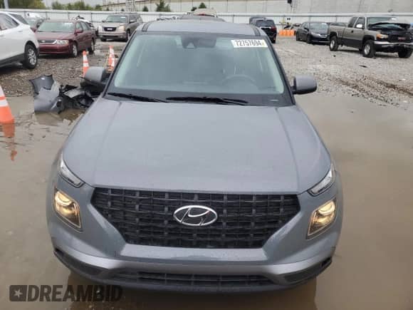 2022 Hyundai Venue SE with VIN KMHRB8A39NU175917, listed as a Copart auction lot 72757694 with 20,776 mi miles and Salvage title. Bid and sale history available at DreamBid. Image 5.