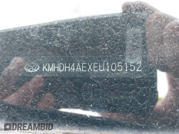 ✅ 2014 Hyundai Elantra SE • VIN: KMHDH4AEXEU105152 • Lot: 42531198. Listed on IAAI with 120,373 mi. Free auction sales archive from the USA and detailed vehicle history report at DreamBid. Image 9.