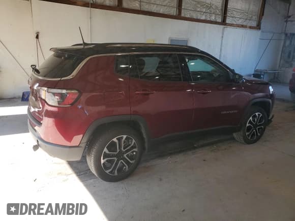 ✅ 2022 Jeep Compass Limited • VIN: 3C4NJDCB2NT148801 • Lot: 82344295. Wystawiony na Copart z przebiegiem 16 460 mil. Bezpłatny archiwum sprzedaży aukcyjnych z USA i szczegółowy raport historii pojazdu na DreamBid. Zdjęcie 3.