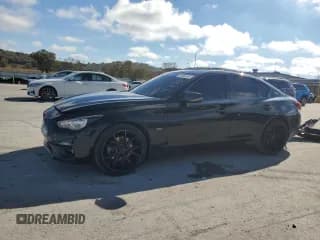 ✅ 2019 Infiniti Q50 Luxe • VIN: JN1EV7AP0KM515591 • Lot: 90860245. Listed on Copart with 93,713 mi. Free auction sales archive from the USA and detailed vehicle history report at DreamBid. Image 1.