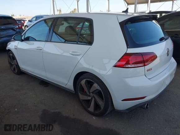 ✅ 2019 Volkswagen Golf GTI S • VIN: 3VW6T7AU4KM036847 • Lot: 42291295. Listed on IAAI with 18,515 mi. Free auction sales archive from the USA and detailed vehicle history report at DreamBid. Image 3.