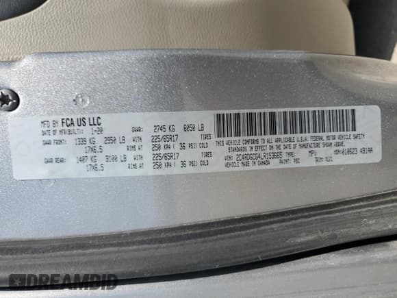 ✅ 2020 Dodge Grand Caravan SXT • VIN: 2C4RDGCG4LR153665 • Лот: 68299585. Опубликован ранее на Copart с пробегом 139 098 миль. Бесплатный доступ к архиву аукционных продаж из США и подробный отчёт об истории автомобиля на DreamBid. Изображение 12.