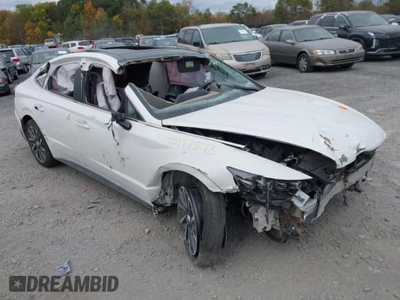 ✅ 2022 Hyundai Sonata Limited • VIN: KMHL34J2XNA168673 • Lot: 43117573. Wystawiony na IAAI z przebiegiem 92 744 mil. Bezpłatny archiwum sprzedaży aukcyjnych z USA i szczegółowy raport historii pojazdu na DreamBid. Zdjęcie 1.