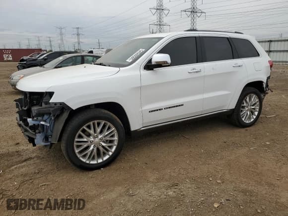 ✅ 2018 Jeep Grand Cherokee Summit • VIN: 1C4RJFJG7JC334724 • Lot: 54940505. Listed on Copart with 43,245 mi. Free auction sales archive from the USA and detailed vehicle history report at DreamBid. Image 1.