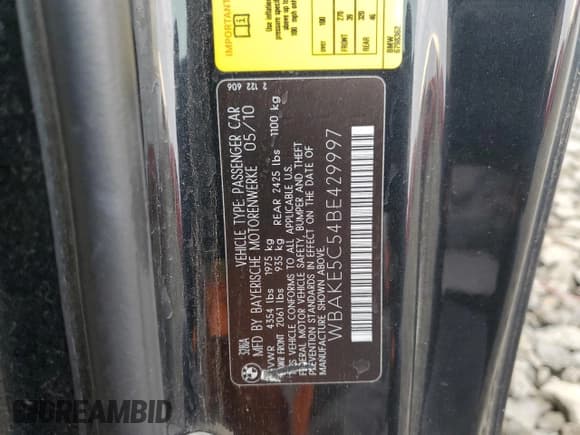 ✅ 2011 BMW 3 Series 328i • VIN: WBAKE5C54BE429997 • Лот: 91122745. Опубликован ранее на Copart с пробегом Не указан. Бесплатный доступ к архиву аукционных продаж из США и подробный отчёт об истории автомобиля на DreamBid. Изображение 12.