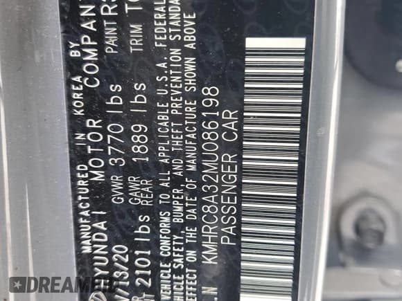 ✅ 2021 Hyundai Venue SEL • VIN: KMHRC8A32MU086198 • Lot: 51840815. Listed on Copart with 29,862 mi. Free auction sales archive from the USA and detailed vehicle history report at DreamBid. Image 13.