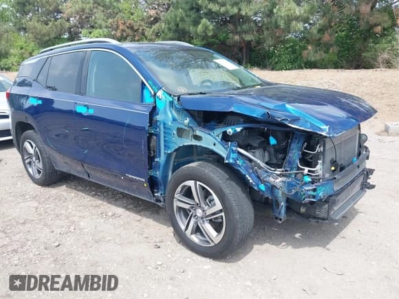 ✅ 2020 GMC Terrain SLT • VIN: 3GKALVEV5LL135015 • Lot: 42183360. Listed on IAAI with 95,549 mi. Free auction sales archive from the USA and detailed vehicle history report at DreamBid. Image 1.