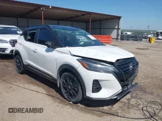✅ 2023 Nissan Kicks SR • VIN: 3N1CP5DV2PL499136 • Lot: 42266972. Listed on IAAI with 38,328 mi. Free auction sales archive from the USA and detailed vehicle history report at DreamBid. Image 1.