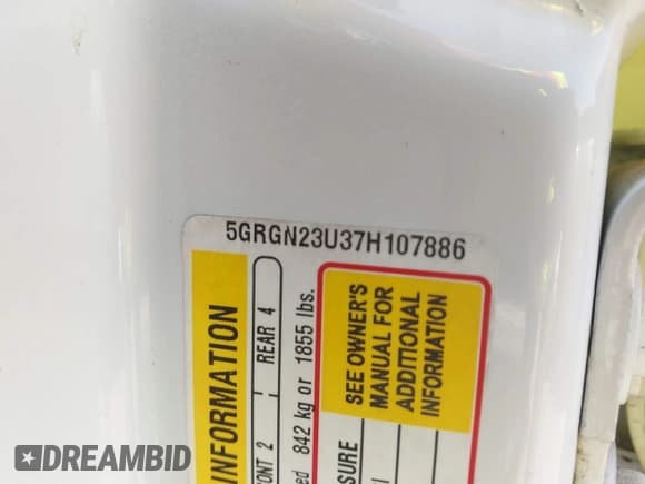 ✅ 2007 Hummer H2 SUV • VIN: 5GRGN23U37H107886 • Lot: 42743378. Wystawiony na IAAI z przebiegiem 75 748 mil. Bezpłatny archiwum sprzedaży aukcyjnych z USA i szczegółowy raport historii pojazdu na DreamBid. Zdjęcie 9.