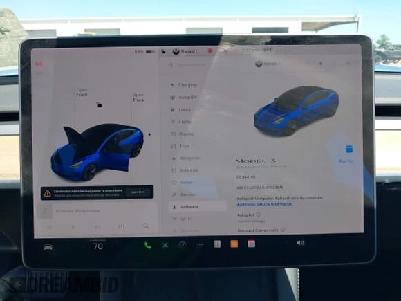 ✅ 2021 Tesla Model 3 Standard Range Plus • VIN: 5YJ3E1EA9MF027615 • Lot: 42072322. Listed on IAAI with 22,944 mi. Free auction sales archive from the USA and detailed vehicle history report at DreamBid. Image 7.