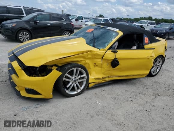 ✅ 2017 Ford Mustang EcoBoost Premium • VIN: 1FATP8UH7H5238245 • Lot: 66925105. Listed on Copart with Not provided. Free auction sales archive from the USA and detailed vehicle history report at DreamBid. Image 1.