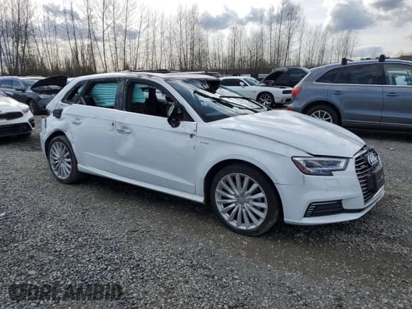 ✅ 2017 Audi A3 e-tron Sportback Premium Plus • VIN: WAUTPBFF9HA059485 • Lot: 49465125. Listed on Copart with Not provided. Free auction sales archive from the USA and detailed vehicle history report at DreamBid. Image 4.