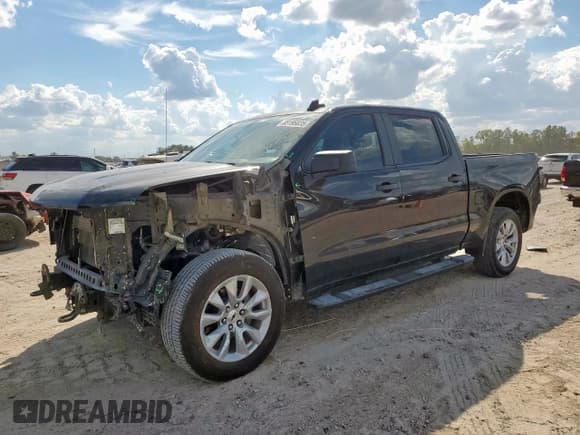 ✅ 2021 Chevrolet Silverado 1500 Custom • VIN: 3GCPWBEF0MG128956 • Lot: 85195835. Listed on Copart with 71,719 mi. Free auction sales archive from the USA and detailed vehicle history report at DreamBid. Image 1.