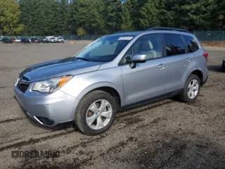 2015 Subaru Forester Premium с VIN JF2SJADC8FH825344, выставлен на аукционе Copart как лот 87461445 с пробегом 39 295 миль миль и Списание • Salvage title. История ставок и продаж доступна на DreamBid. Изображение 1.