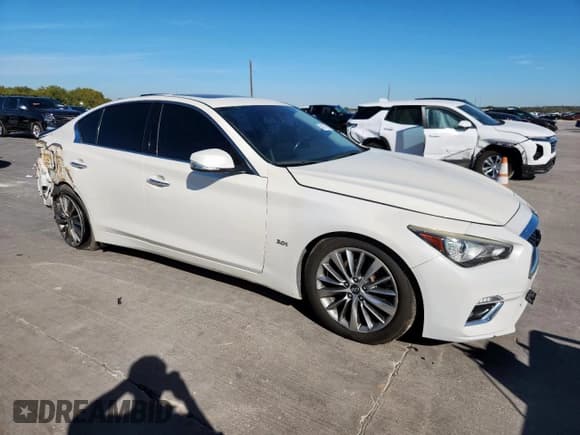 ✅ 2019 Infiniti Q50 Luxe • VIN: JN1EV7AR0KM555901 • Lot: 90717975. Listed on Copart with 58,361 mi. Free auction sales archive from the USA and detailed vehicle history report at DreamBid. Image 4.