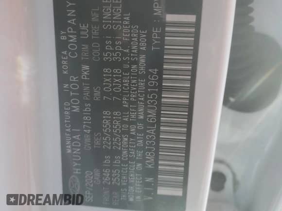 ✅ 2021 Hyundai Tucson Ultimate • VIN: KM8J33AL6MU351964 • Лот: 86074135. Размещён на Copart с пробегом 42 356 миль миль. Получите бесплатный доступ к архиву аукционных продаж из США и посмотрите подробный отчёт об истории автомобиля на DreamBid. Изображение 13.