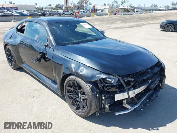 ✅ 2024 BMW M2 • VIN: 3MF13DM03R8E32448 • Lot: 41849327. Listed on IAAI with 4,856 mi. Free auction sales archive from the USA and detailed vehicle history report at DreamBid. Image 1.