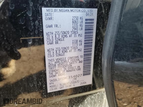 ✅ 2024 Infiniti QX60 Luxe • VIN: 5N1DL1FS3RC354027 • Lot: 84058755. Wystawiony na Copart z przebiegiem 16 820 mil. Bezpłatny archiwum sprzedaży aukcyjnych z USA i szczegółowy raport historii pojazdu na DreamBid. Zdjęcie 13.